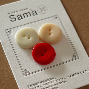SAMA 最小陶艺家 新品手捏不规则仿陶瓷毛衫树脂纽扣