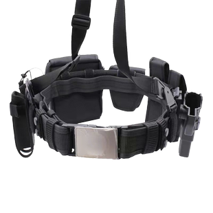 战术腰带六件套外腰带保安巡逻多功能腰带八大件配件包武装带黑色