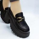 女 轻便松糕底单鞋 真皮厚底小皮鞋 女2025春秋一脚蹬软皮增高乐福鞋