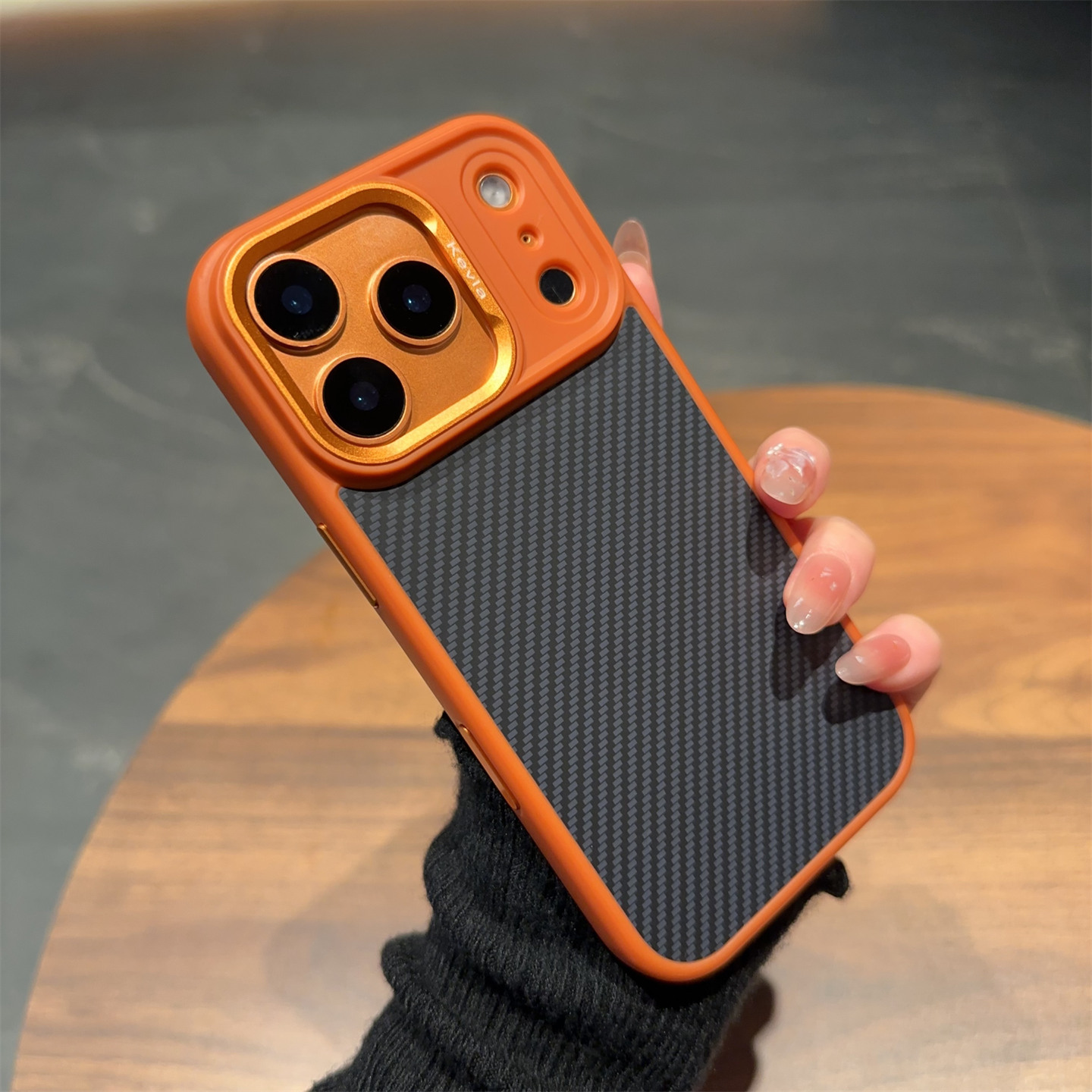 碳纤维磁吸简约按键ai适用17苹果