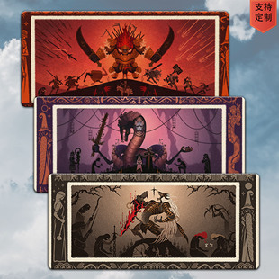 艾尔登法环周边鼠标垫超大号老头环游戏加厚锁边可定制电脑键鼠垫