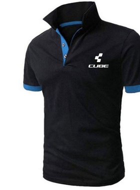 Polo shirt men's lapel loose short sleevespolo衫翻领宽松短袖