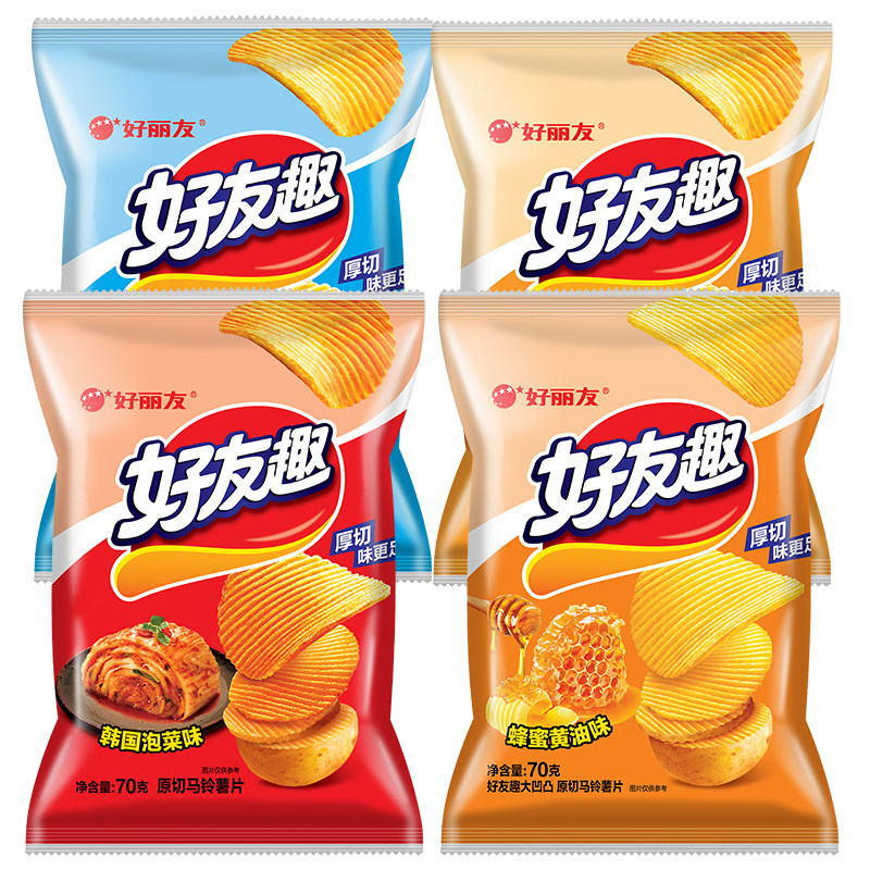 好丽友好友趣70g薯片土豆薯条