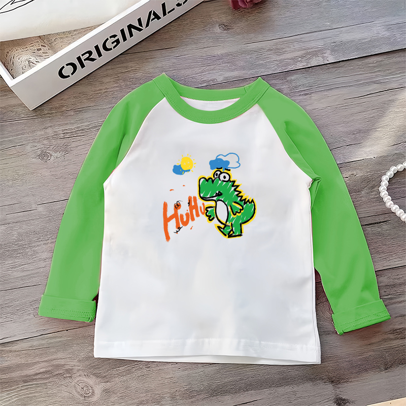 纯棉长袖T恤2025新款春秋款儿童洋气卡通打底衫儿童宝宝韩版上衣