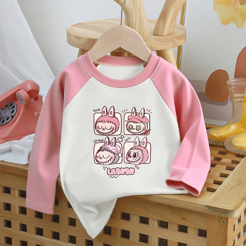 卡通拉布布女童2025新款长袖T恤