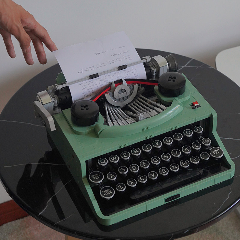 中国积木复古打字机21327益乐成年高难度益智拼装玩具男女孩礼物