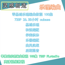 12 cubase零基础乐理编曲教程100集FLstudio