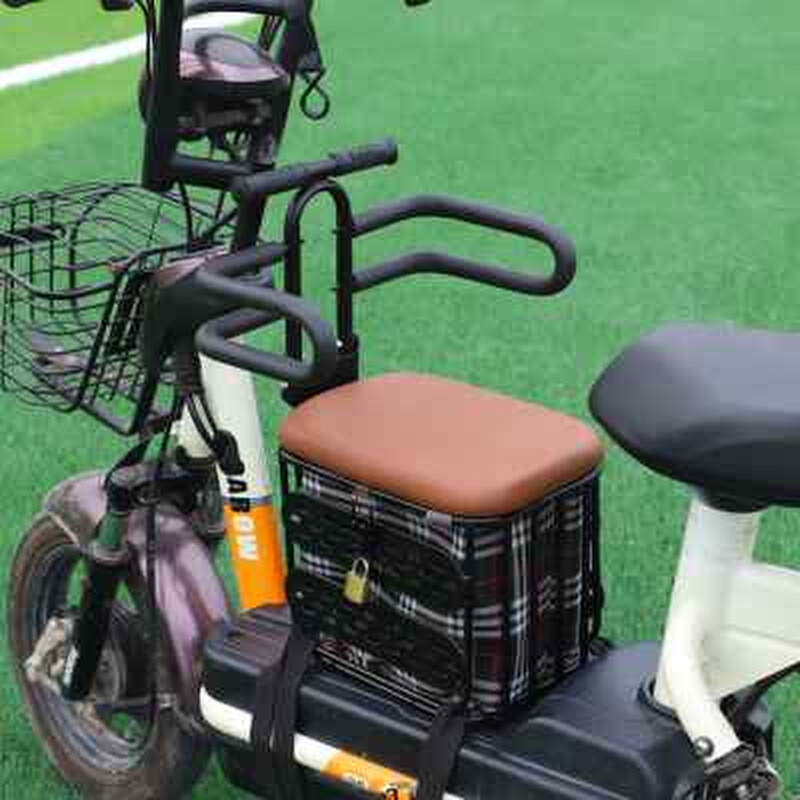 极速电动车前置儿童座椅收u纳箱坐椅宝宝小孩安全前坐椅子电动车