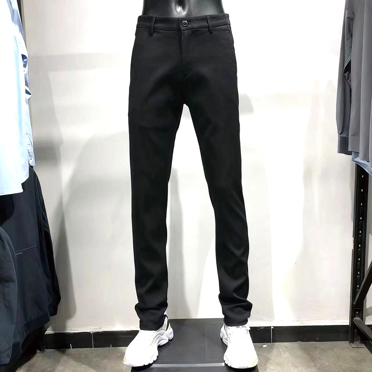 男装品牌(正品大牌)秋冬款男款男裤男士略修身小脚新款商务休闲裤