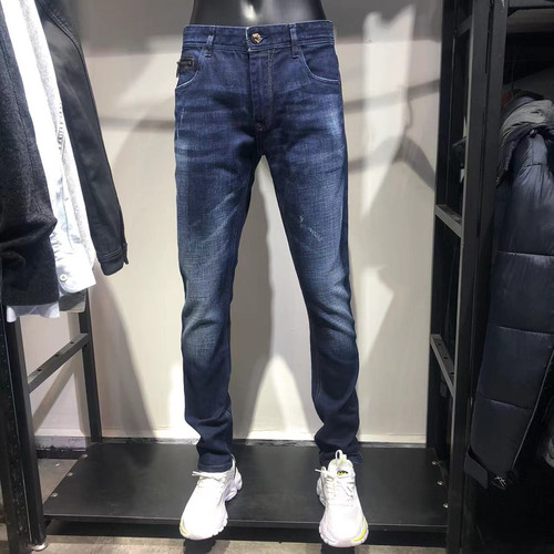 海家！秋冬厚款小直筒硬朗牛仔裤