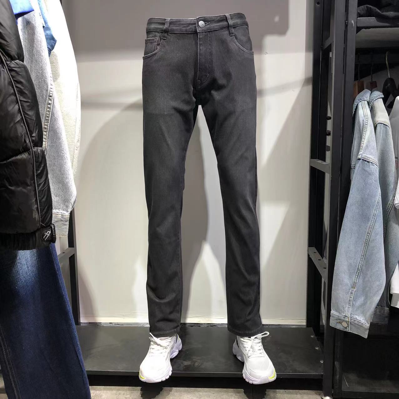 JckJns拉链长裤秋冬季牛仔裤