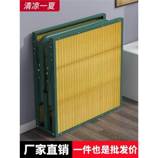 竹条竹板床可折叠单人床1.2米简易工地床加固出租屋床家用午休床