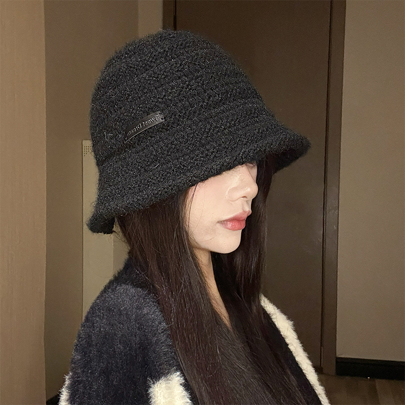 韩版针织渔夫帽秋冬保暖