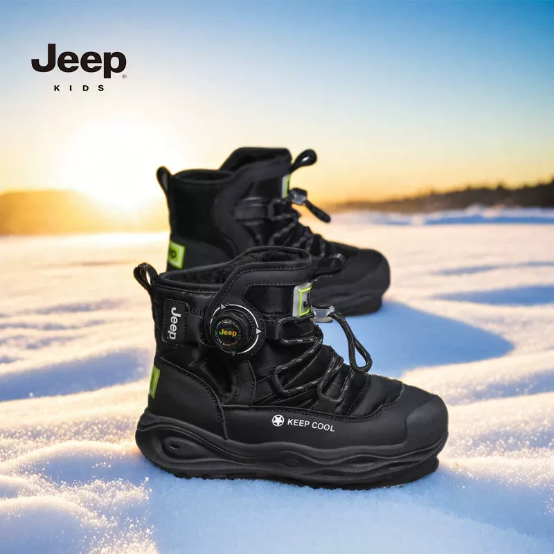 官方正品假一罚三Jeep儿童雪地靴