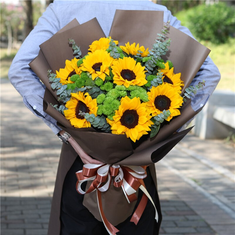 日照鲜花速递七夕节向日葵礼盒花束大学城新市区东港区花店订送花-封面