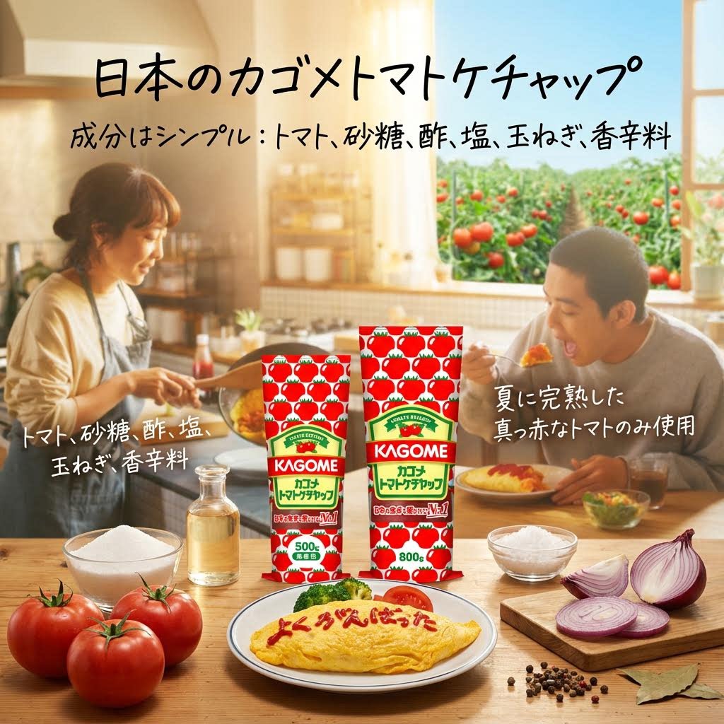 日本进口Kagome可果美番茄酱蛋包饭佐料蘸酱健康美味500g大包装图片