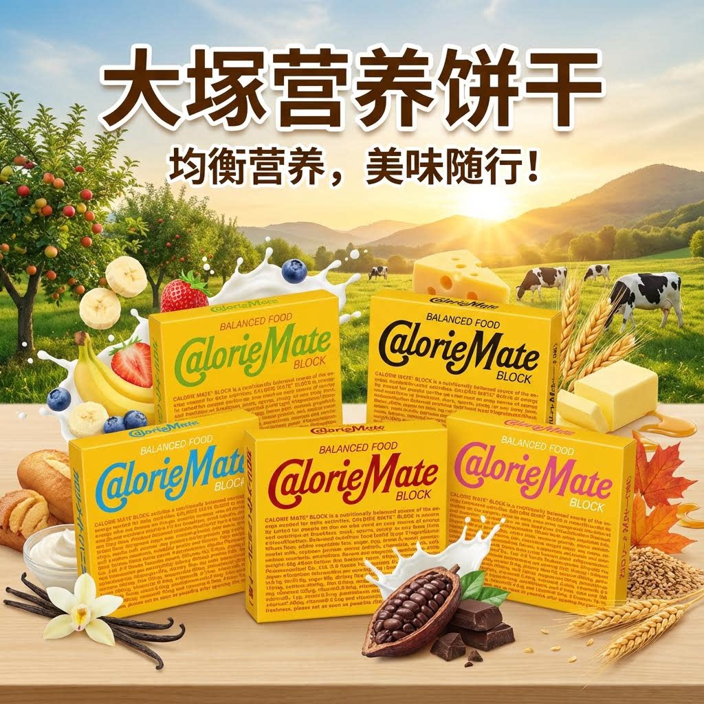 日本大塚卡路里伴侣Calorie Mate营养均衡饼干巧克力香草代餐零食图片