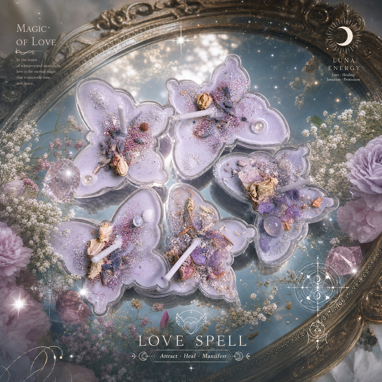 lovespell手作花草香薰蜡烛