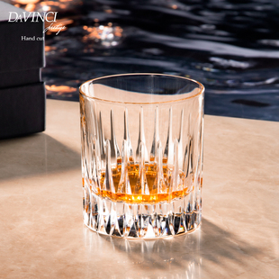 DAVINCI进口威士忌酒杯水晶杯手工洋酒杯子轻奢酒樽套装 新婚礼物