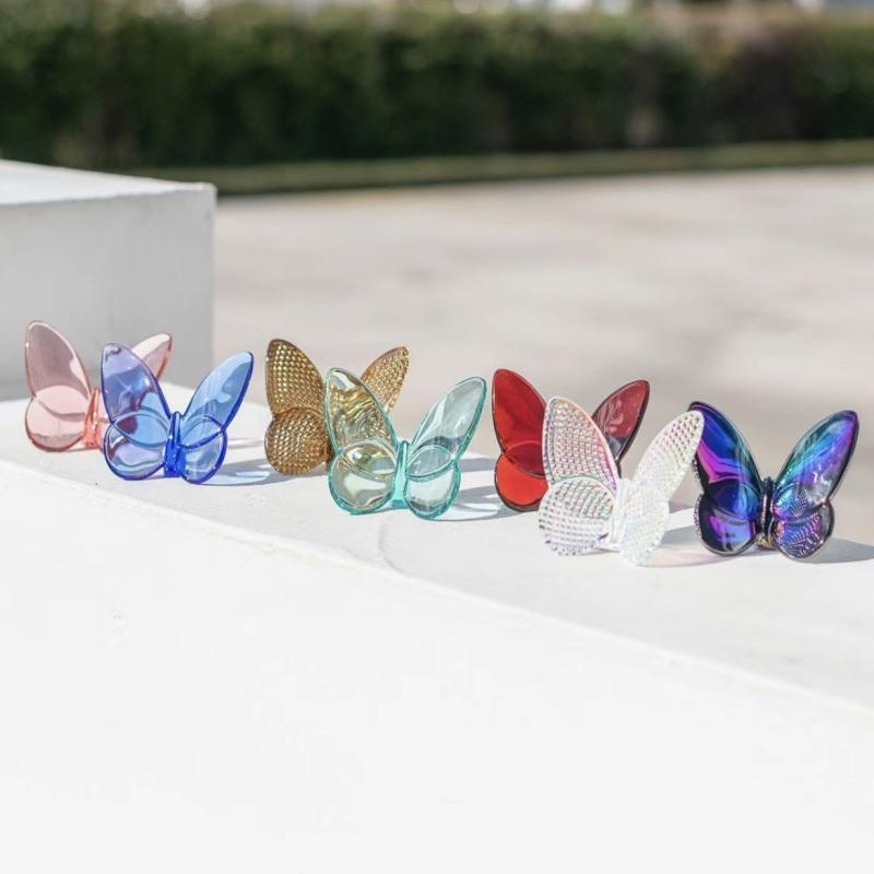 水晶蝴蝶摆件多款颜色