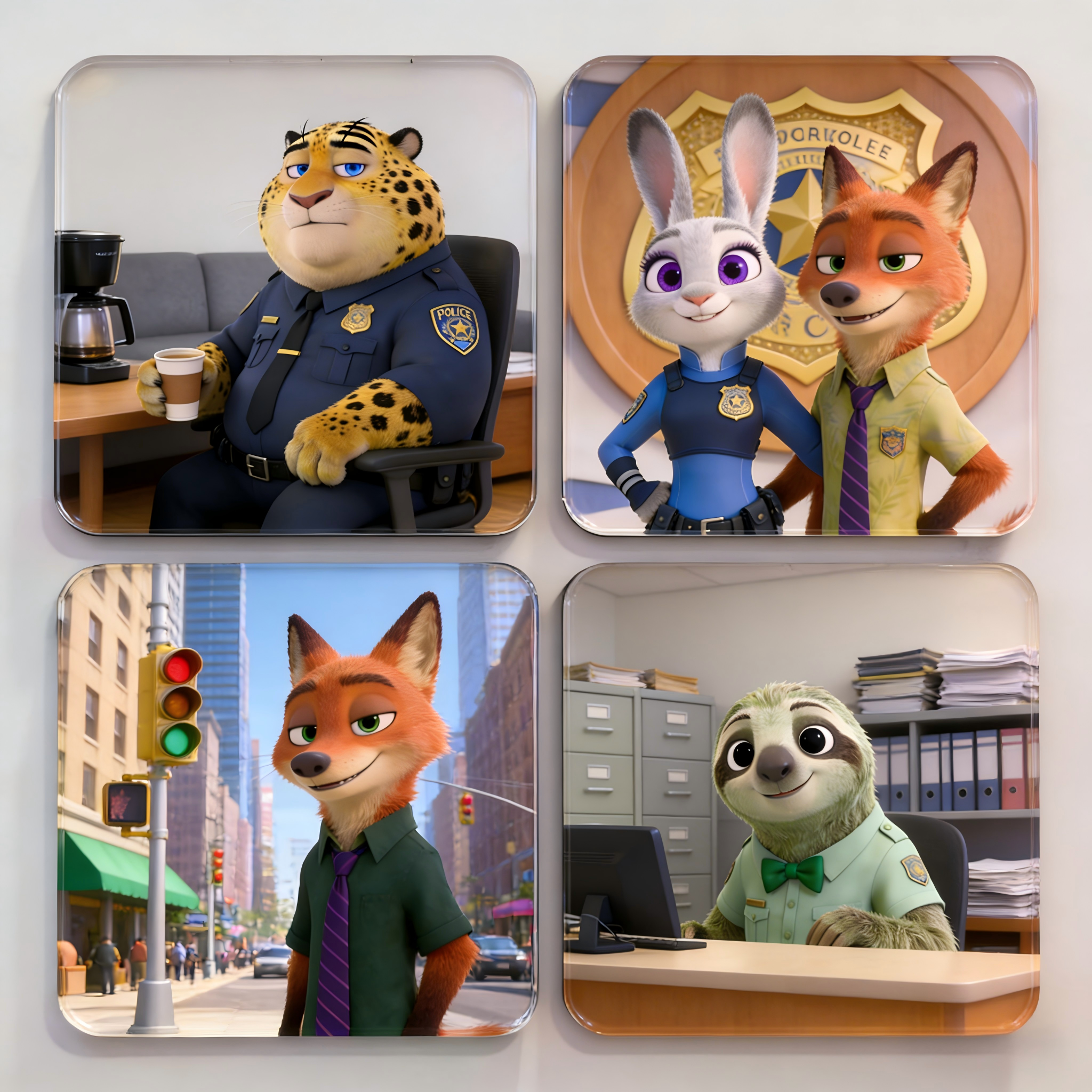 手工磁吸冰箱贴自制透明方砖ins正方形带磁片亚克力diy材料包卡通,家居饰品,冰箱贴,淘宝优惠券,粉丝福利购,淘宝优惠卷