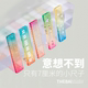 掌心尺称心如意彩色尺糖果色m5手帐本迷你刻度尺透明波浪小直尺子