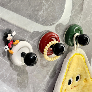 中古风吸盘挂钩门后玄关免打孔强力承重厨房浴室不伤墙面无痕粘钩