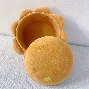 新款 凳儲物桶收納凳子 中秋佳節月餅毛絨收納凳家用玄關可做換鞋