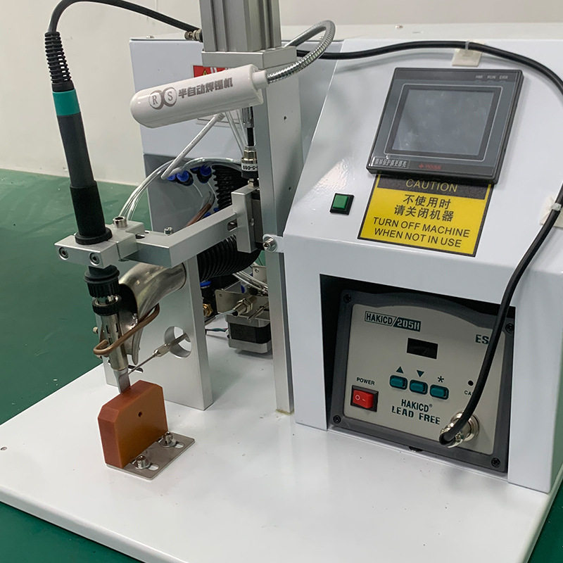 现货供应半自动焊锡机 PCB板排插线焊接机 自动出锡USB头焊线设备图片