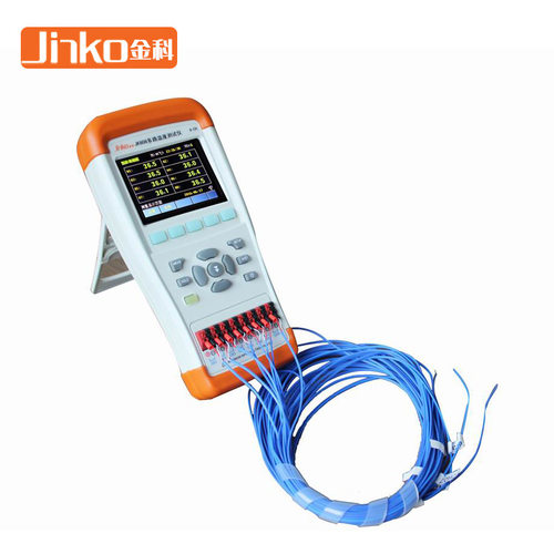金科JK804 JK808手持多路温度测试仪 热电偶探头测温记录仪巡检仪