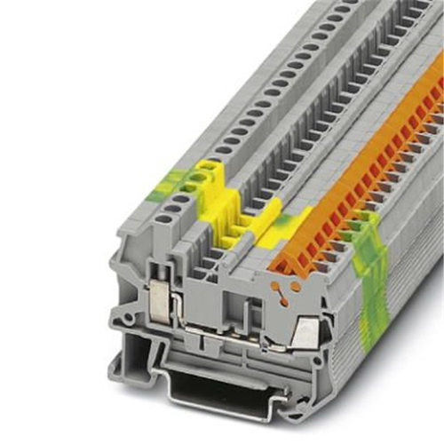菲尼克斯凤凰接地端子快速螺钉连接黄绿QTCU 1,5-PE-3050031