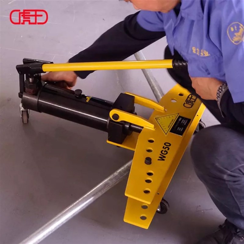 虎王弯管机手动液压整体式弯管器电动镀锌管铁管钢管小型折弯机