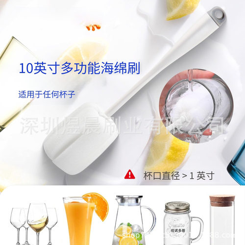 亚马逊杯刷清洁刷套装11件套瓶刷清洗葡萄酒醒酒器管水槽刷便携