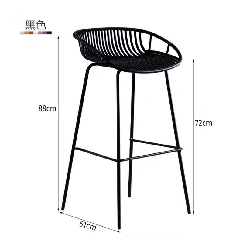 北欧家用吧台椅咖啡厅金属酒吧椅铁艺前台高脚凳奶茶店户外椅子,住宅家具,餐椅,淘宝优惠券,粉丝福利购,淘宝优惠卷