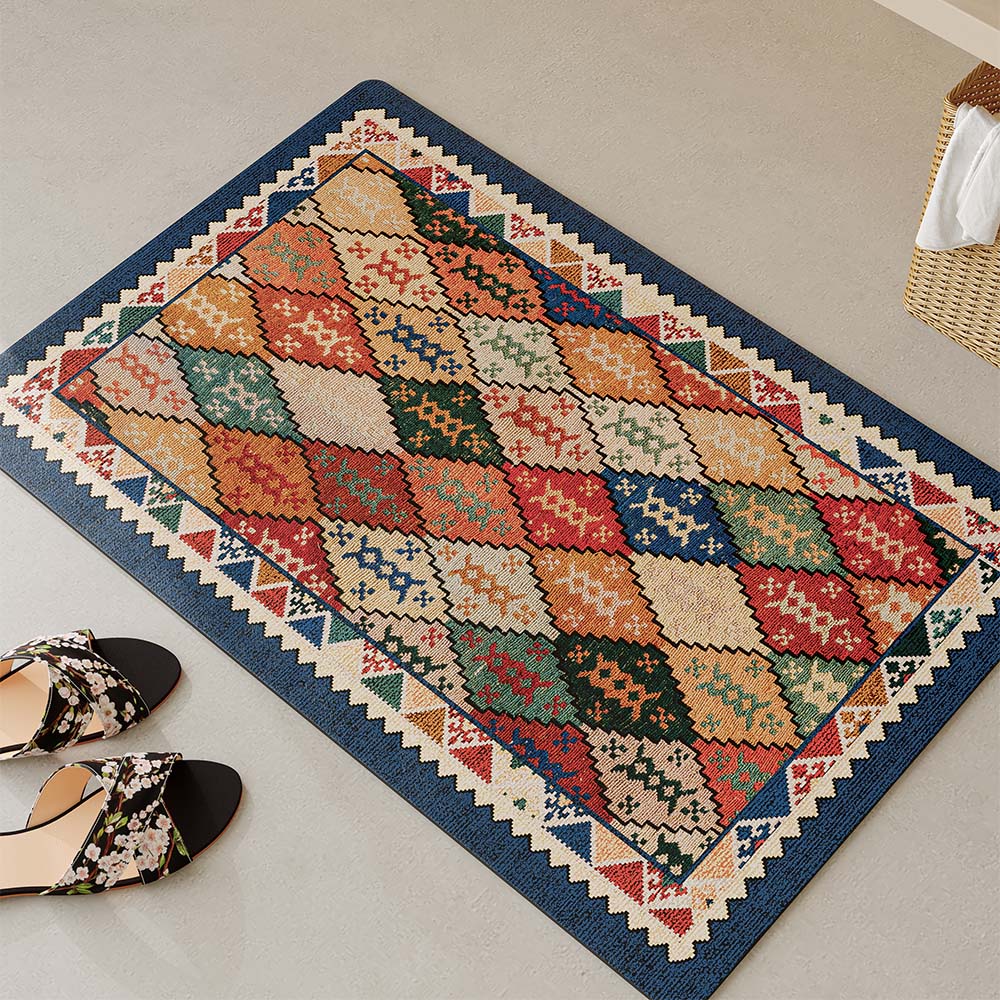 浴室防滑垫吸水速干脚垫美式复古民族风耐脏免洗地垫厕所门口软垫