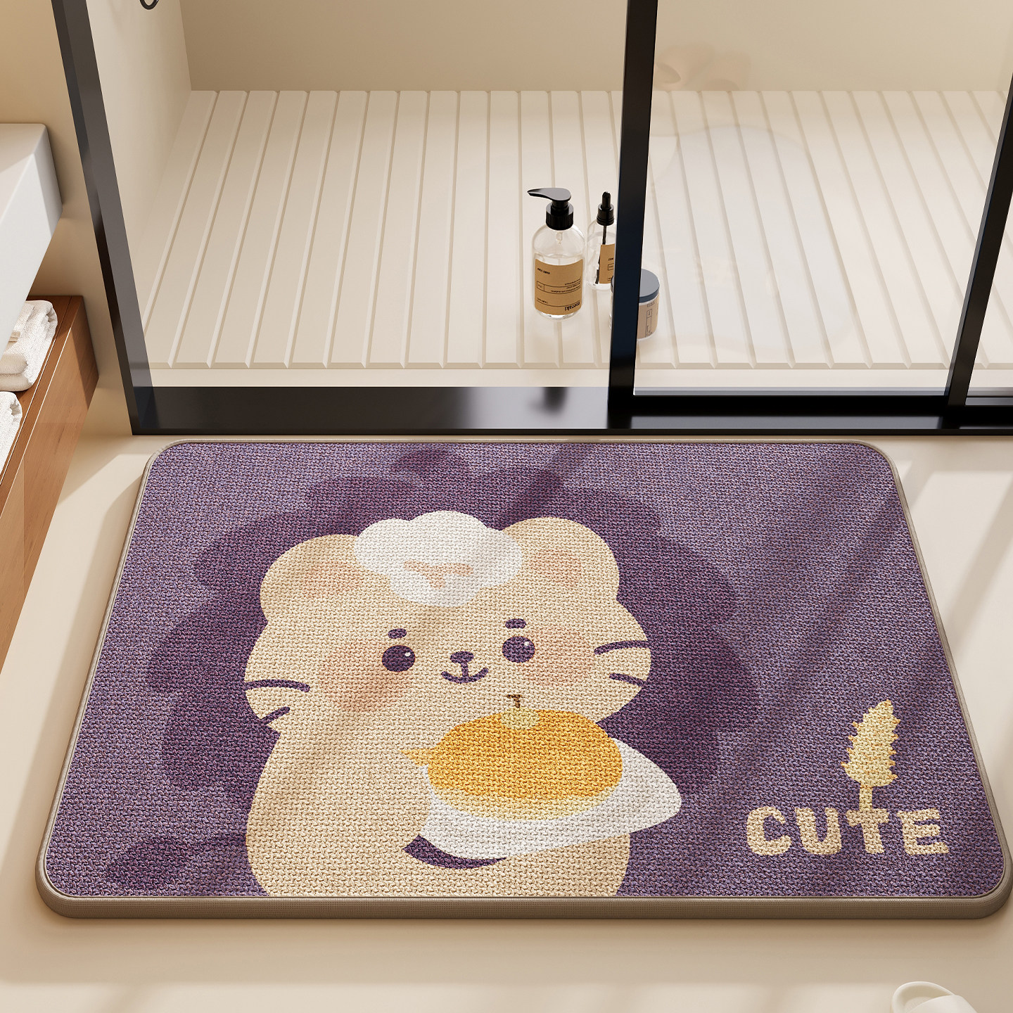 浴室亚麻地垫卫生间吸水防滑免洗防水垫子耐脏吸水垫门垫浴室垫,居家布艺,家用脚垫,淘宝优惠券,粉丝福利购,淘宝优惠卷