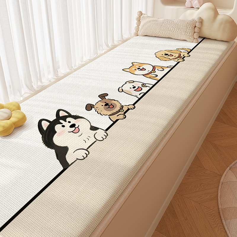 飘窗垫窗台垫子环保无醛亚麻编织