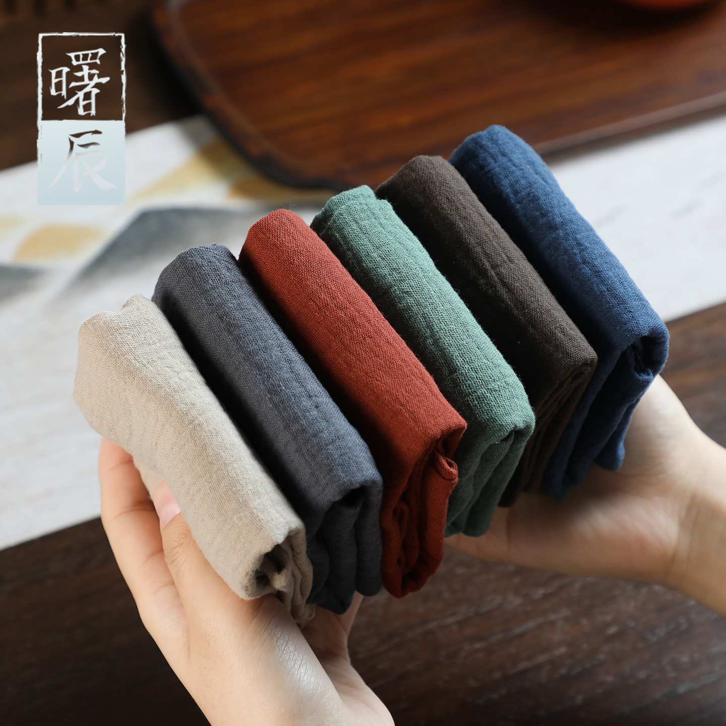 全棉素色茶巾加厚吸水
