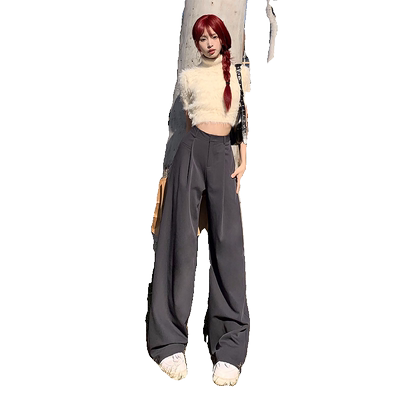 KRO极简小众休闲日系西装裤