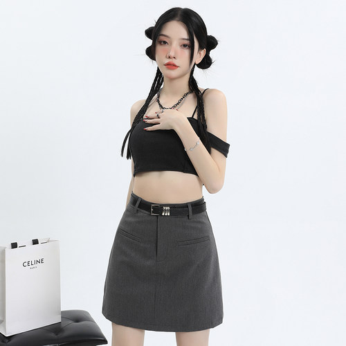 KRO西装短裙A字辣妹学院风