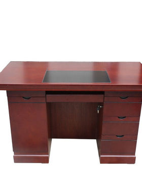 适用于单人办公桌写字台定制1400×700×750mm红色