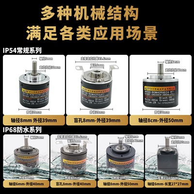 多圈布瑞特值编码器CAN/RS485磁差分角度旋转微型机械齿轮单圈102