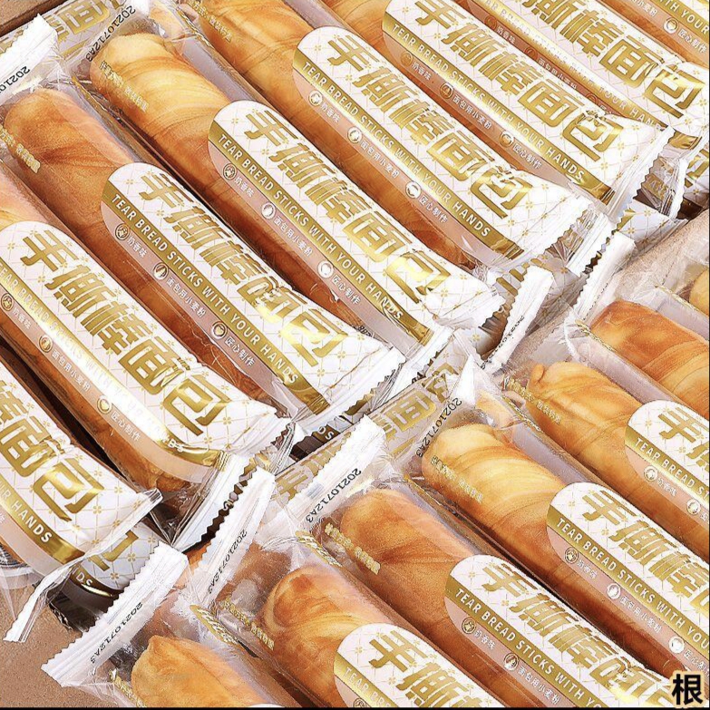 比比赞奶香手撕棒面包