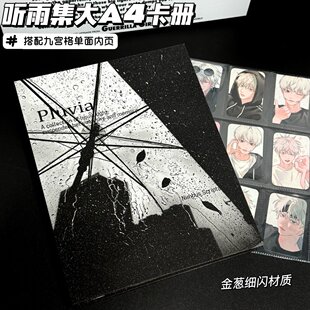 听雨集卡册大A4活页九宫格治愈系满天星超硬外壳追星小卡收纳册