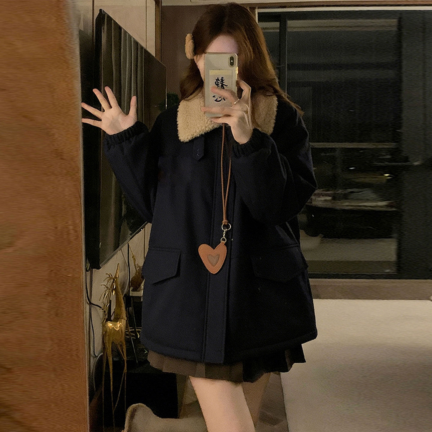 大码胖mm韩版羊羔毛拼接加厚棉服女款2025新款冬休闲保暖棉衣外套,女装/女士精品,大码棉服,淘宝优惠券,粉丝福利购,淘宝优惠卷