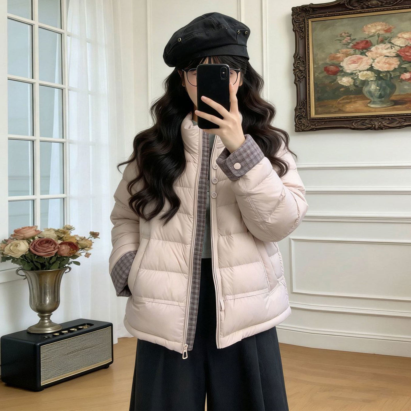 特大码女装胖mm学院风加厚保暖粉色外套女气质高级感洋气排骨棉服,女装/女士精品,大码棉服,淘宝优惠券,粉丝福利购,淘宝优惠卷