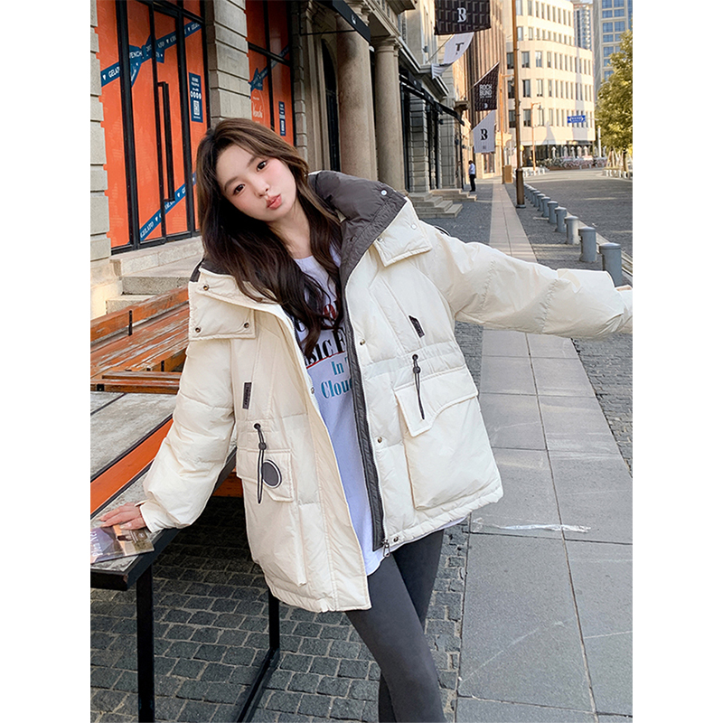 特大码韩版ins休闲加厚羽绒棉衣