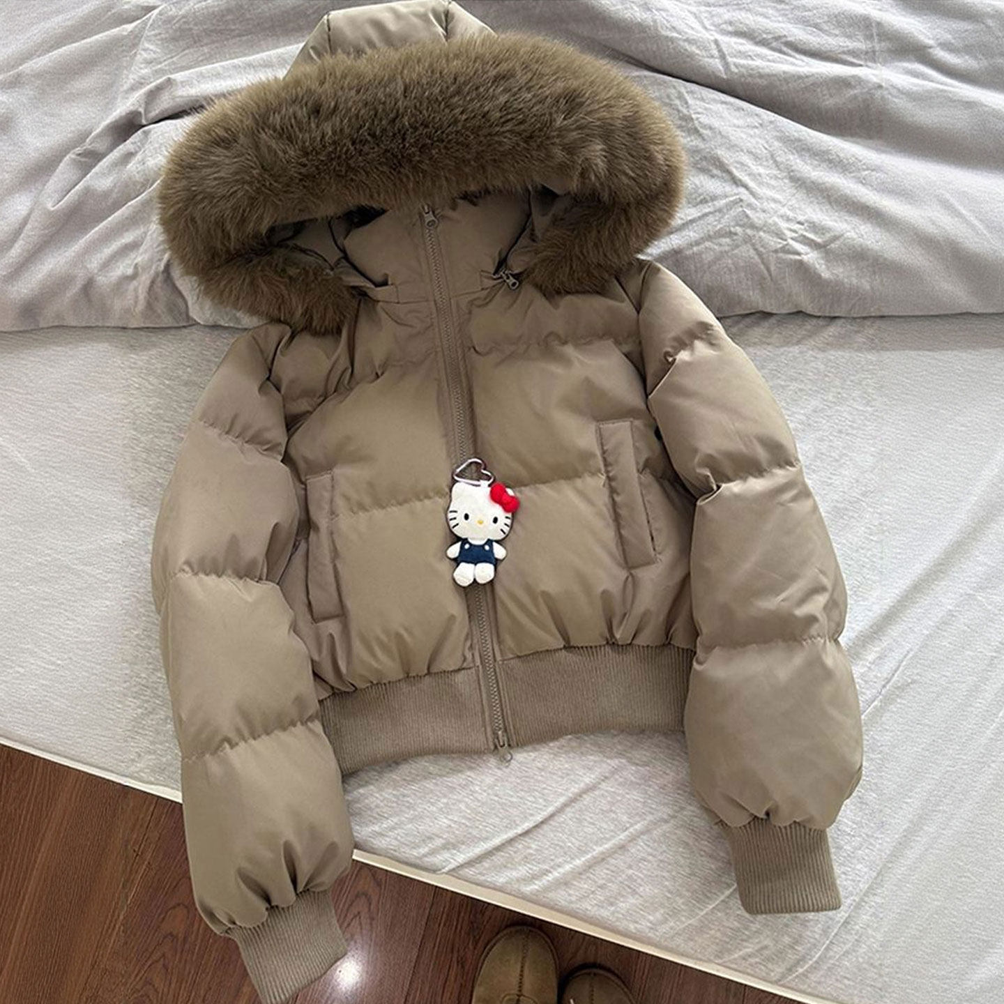 300斤大码女装休闲慵懒风加厚保暖棉服女胖mm高级感百搭连帽外套,女装/女士精品,大码棉服,淘宝优惠券,粉丝福利购,淘宝优惠卷