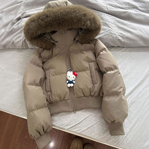 大码女装胖mm高级感宽松显瘦棉服