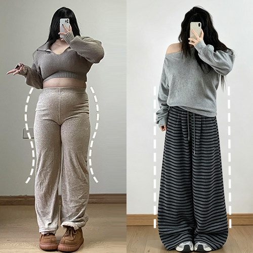 大码胖mm松弛感百搭通勤休闲裤女